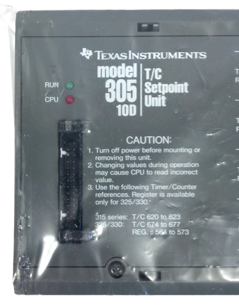 Siemens Texas Instruments 305-10D Timer/Counter Setpoint Unit