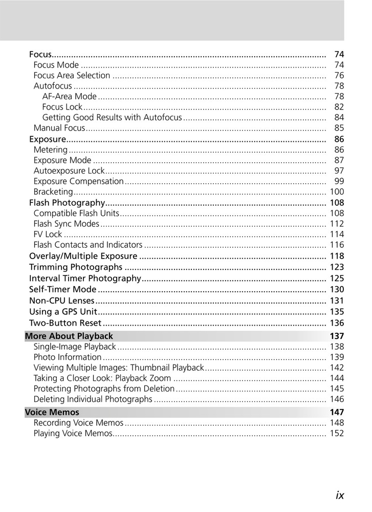 Nikon D2Xs — User Guide Manual Reference — 1/2 Size, 5.5" x 8.5" Small Compact