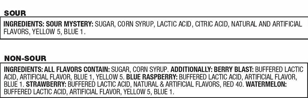 Push Pop Jumbo Candy Assortment Bulk 18 Pack