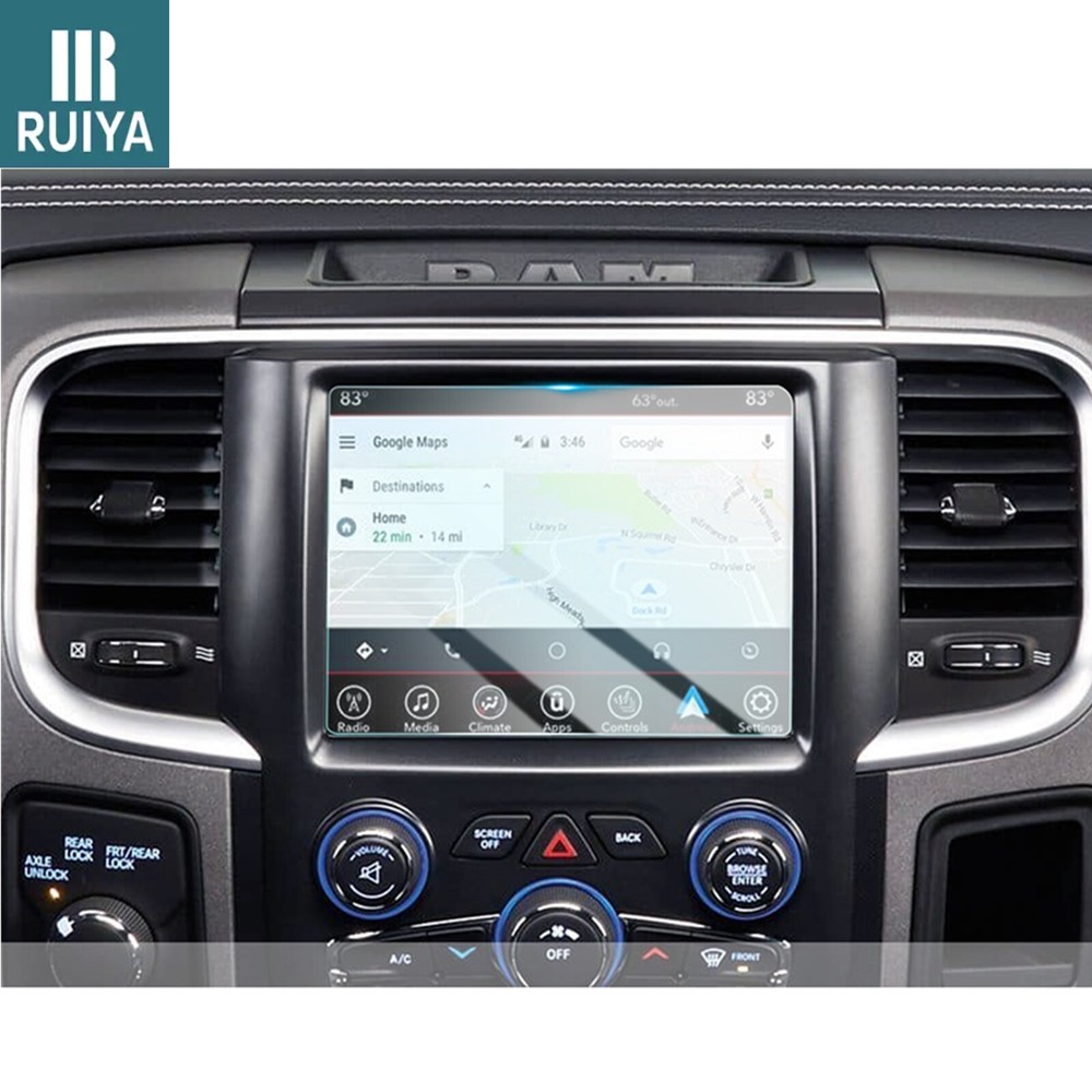 RUIYA Car Touchscreen Protector Tempered Glass 8.4" For 2013-2025 Ram 1500 2500