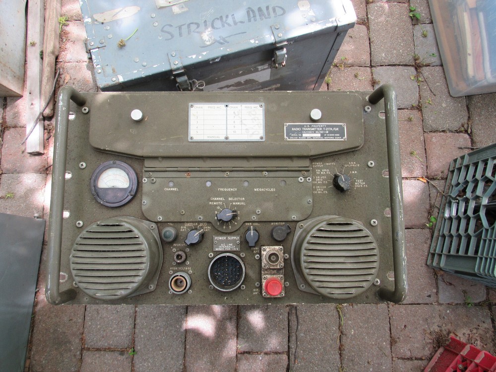 Vintage US Military Radio Transmitter T-217A/GR General Motors Co HAM Radio