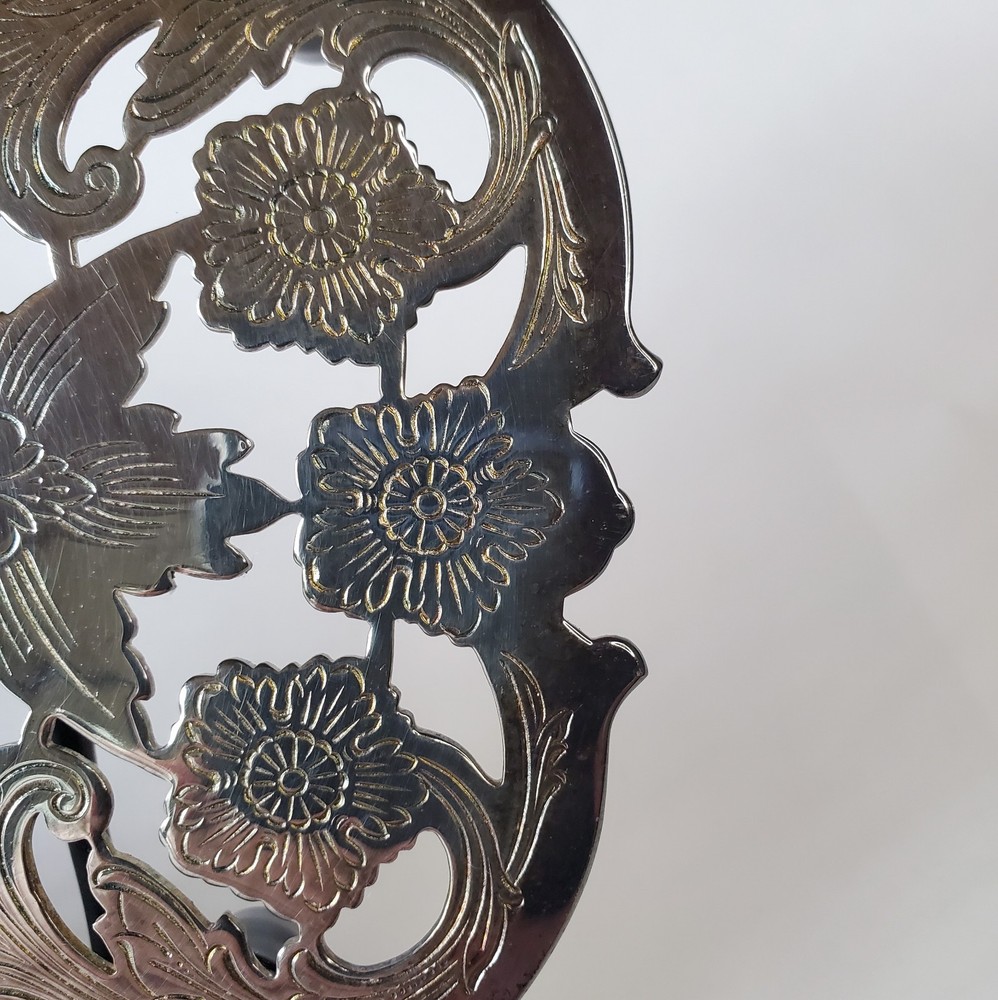 Silver Plated Wallace Trivet Pot Holder