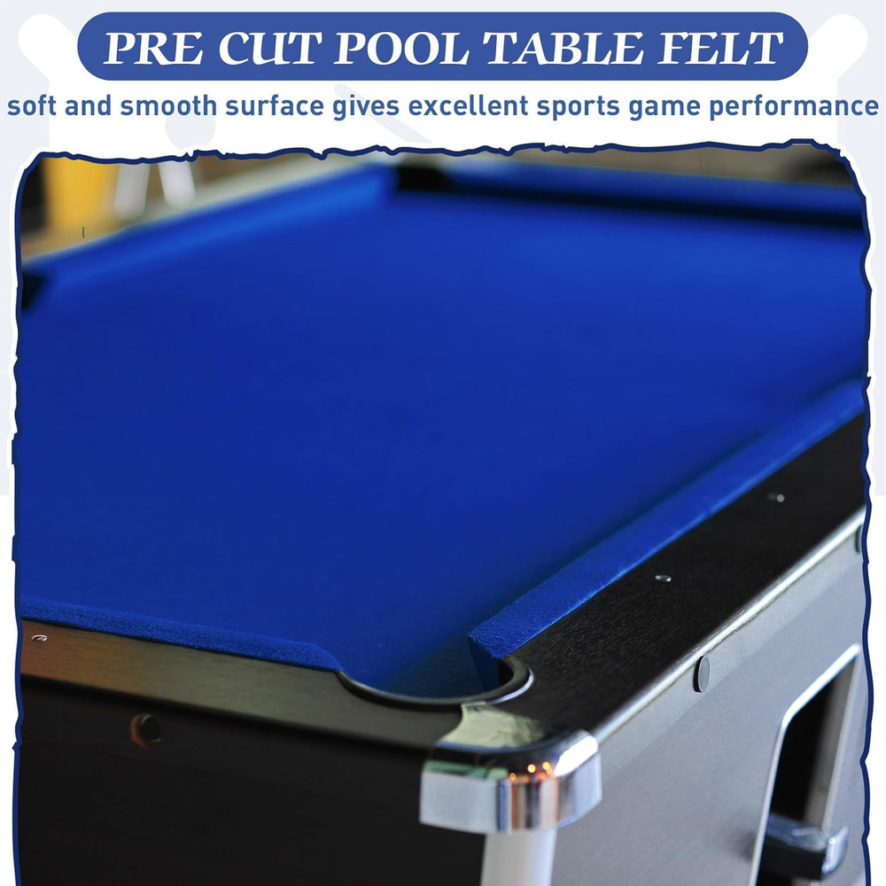 Billiard Cloth for 8 Ft Pool Table Pre Cut Pool Table Felt Billiard Protector wi