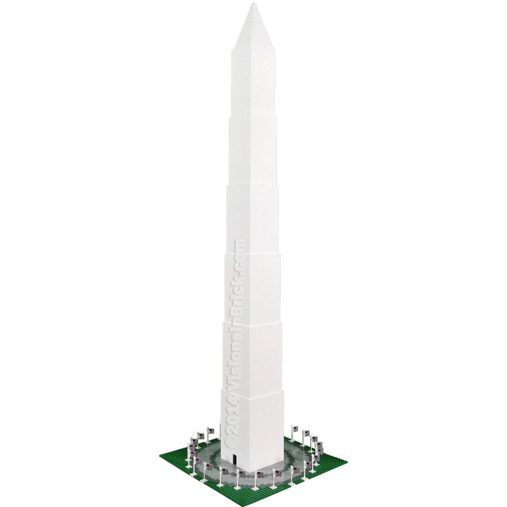 Custom Washington Monument INSTRUCTIONS made for LEGO® pieces