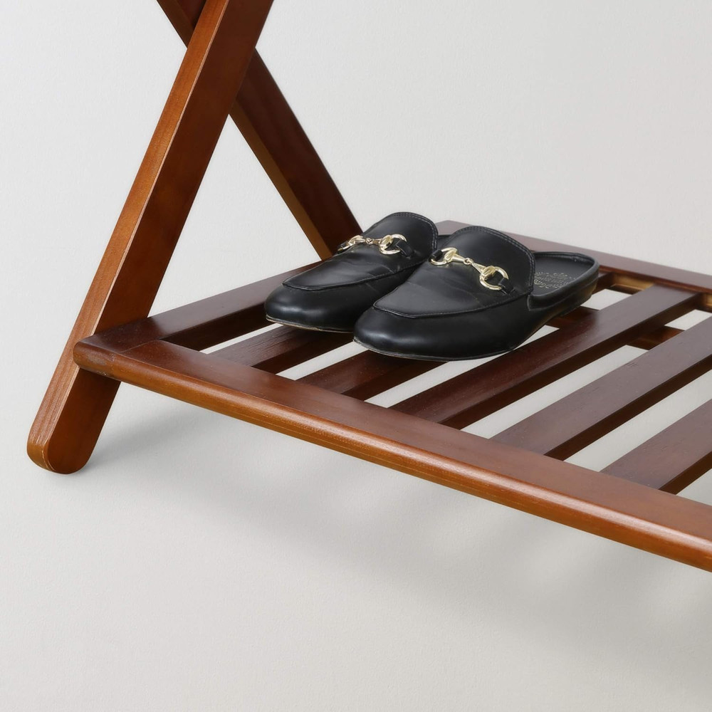 Luggage Rack, Walnut (New)