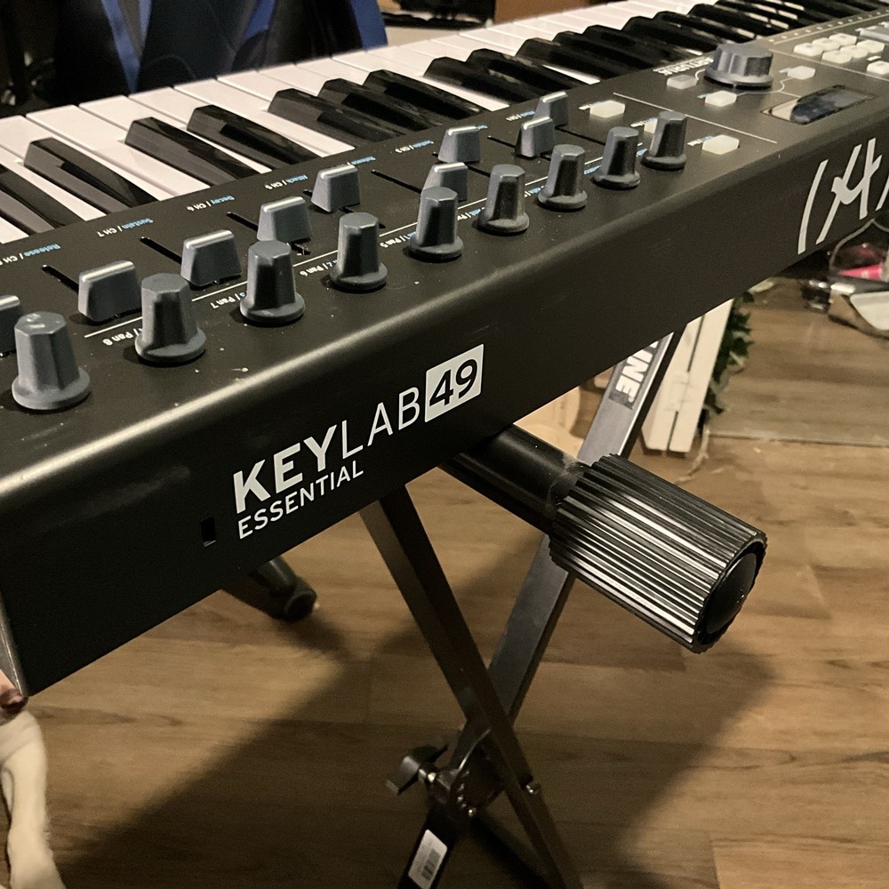 Arturia KeyLab Essential 49 MIDI Controller – With Proline Stand + USB Cable