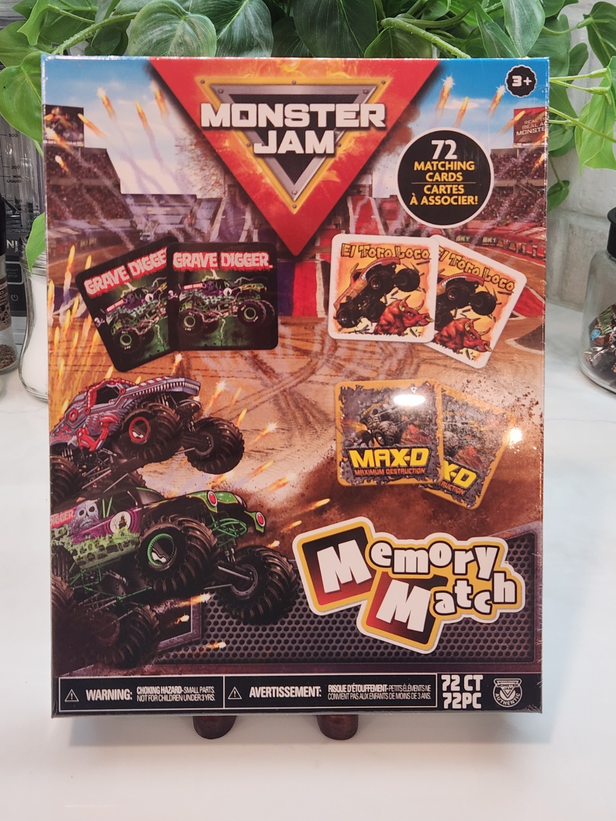 Monster Jam Memory Match Card Game 72 Matching Cards Brand New Factory Sealed