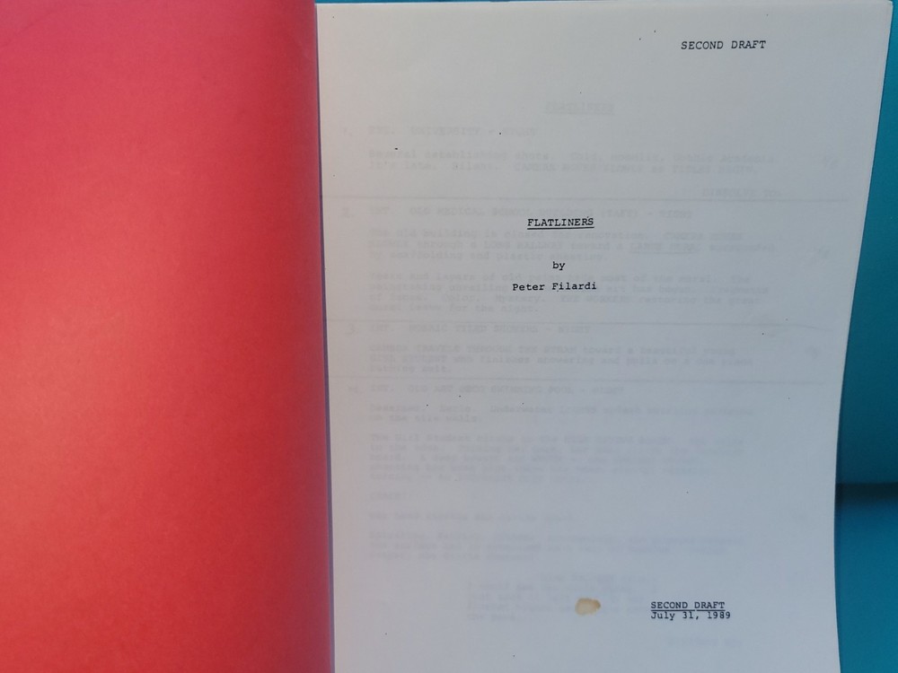 Flatliners Movie Script by Peter Filardi Second Draft July 31,1989 Paper Script