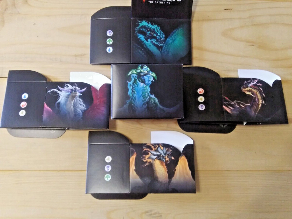 Commander Deck Boxes x5, Tarkir Dragonstorm, 100 Card Deck Box Magic MTG Set