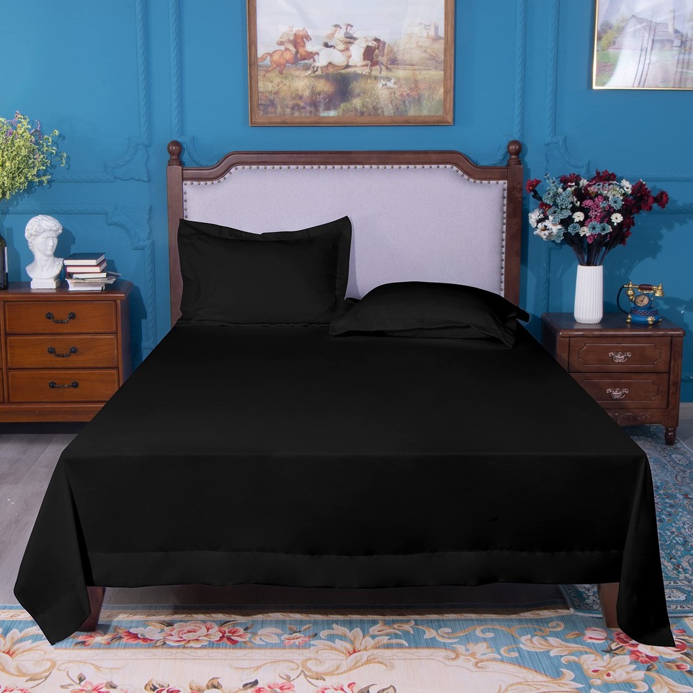 NTBAY Full Flat Sheet Only - Brushed Microfiber, Soft, Wrinkle-Free