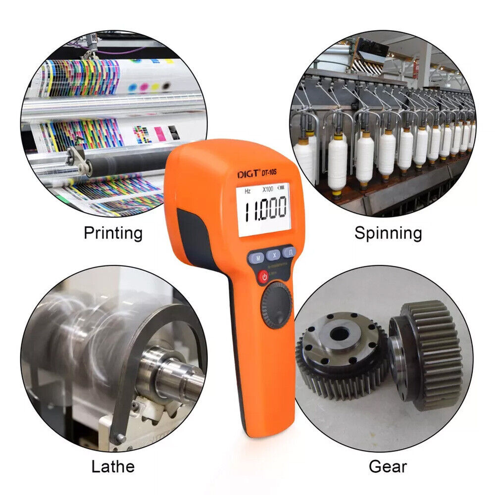 Handheld Digital Stroboscope LED Flash Strobe Tachometer Speed Tester 2024