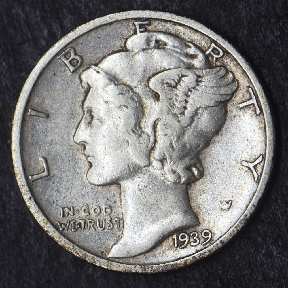 1939-S Mercury Silver Dime 10C - COINGIANTS -