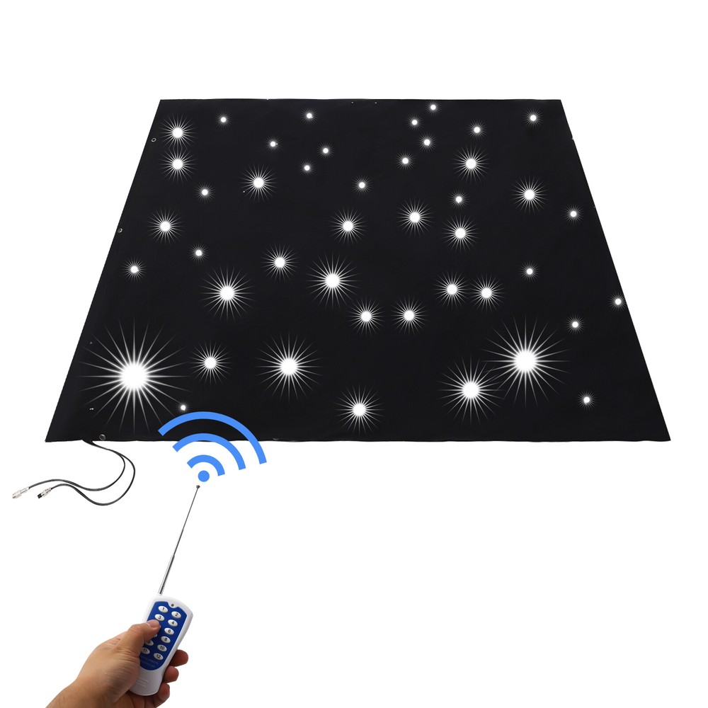 LED Stage Star Sky Backdrop Background Stage Curtain Wall Mounted w/ Controller