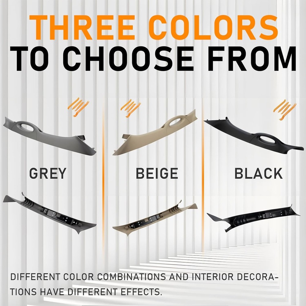 A Pillar Interior Trim Handle Left Driver Side Side, Beige