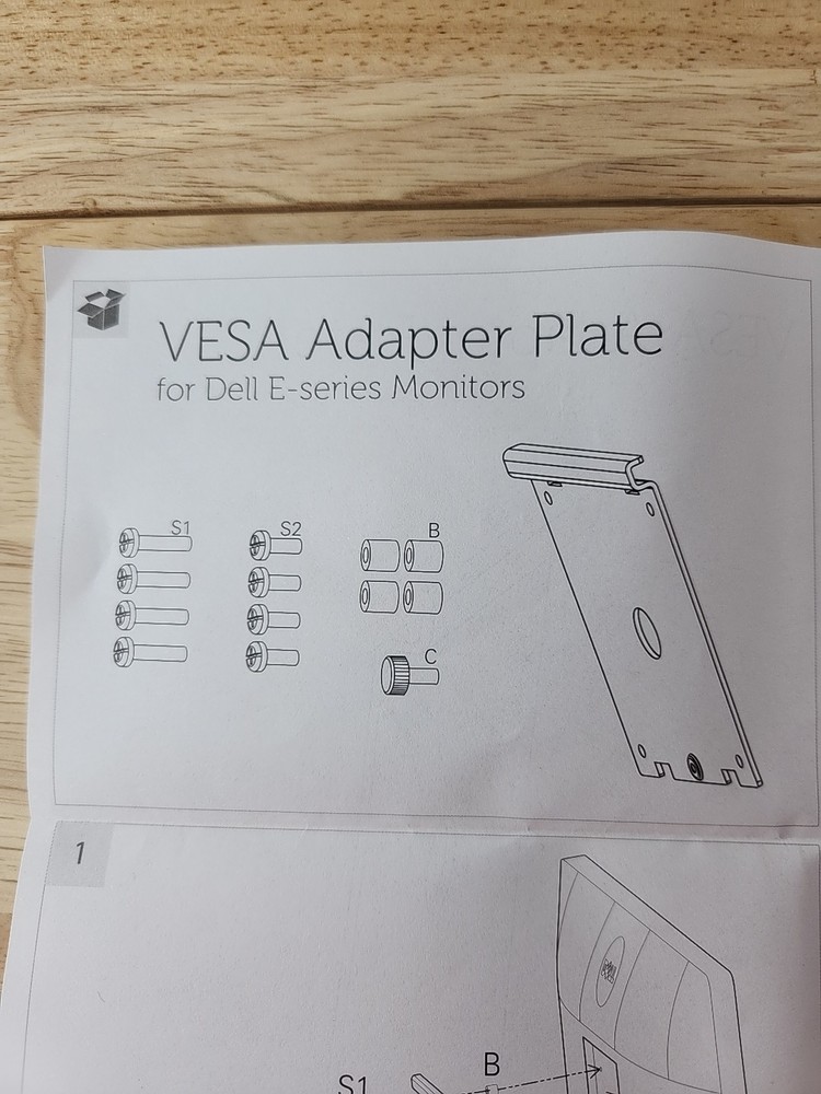 VESA Adapter Plate For Dell E-Series Monitors