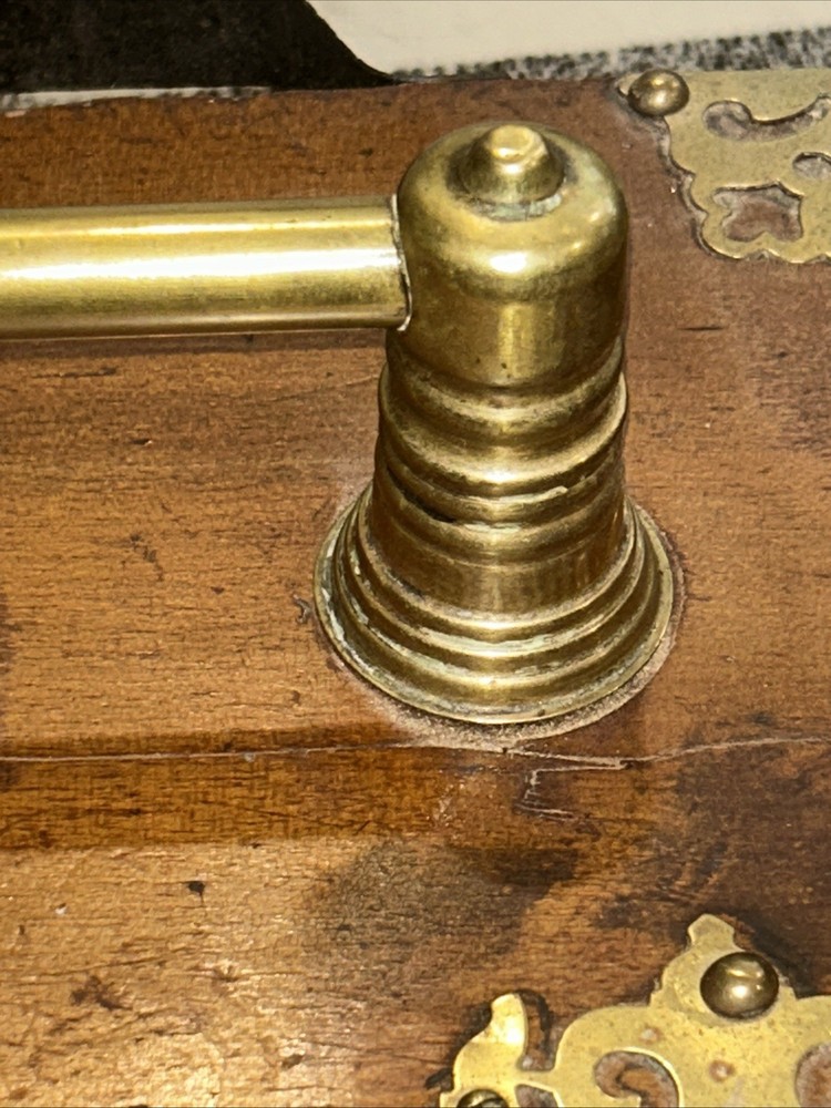 Antique Wooden and Brass Coal Scuttle