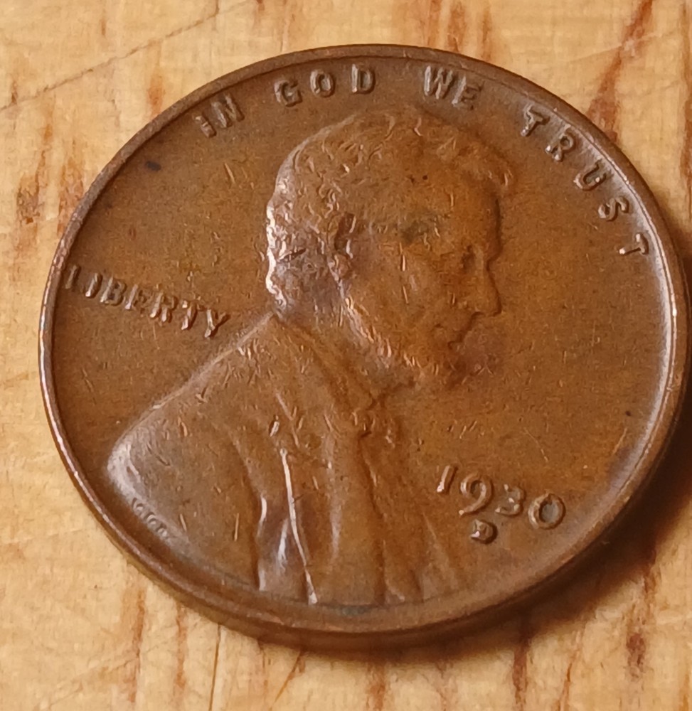 Lincoln Wheat Cent  1930 D VF #6