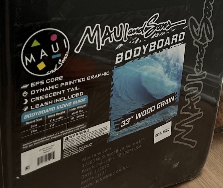 Maui & Son’s Boogie Board New