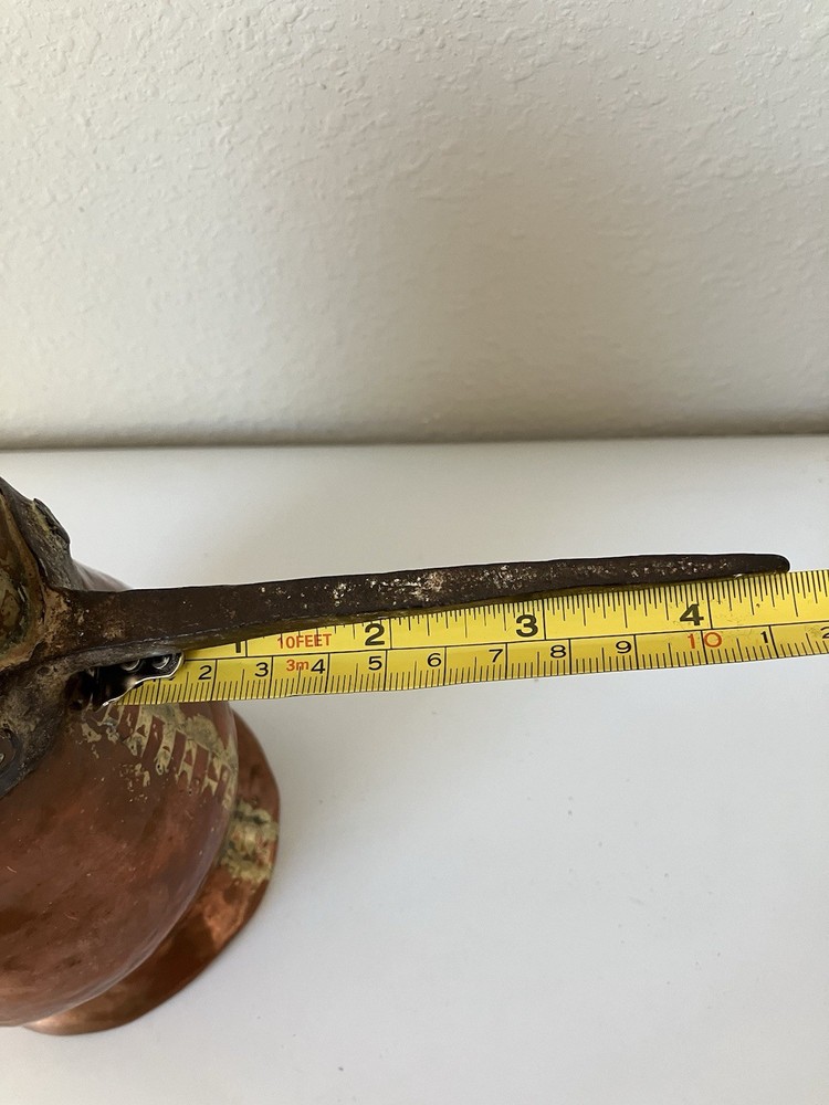 Antique Copper Coffee Pot: Hand-Hammered 1920s Coffee Maker