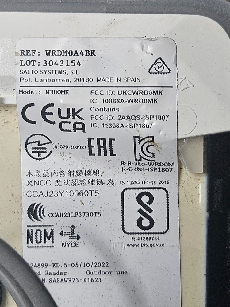 Salto Security Systems - WRDM0A4BK