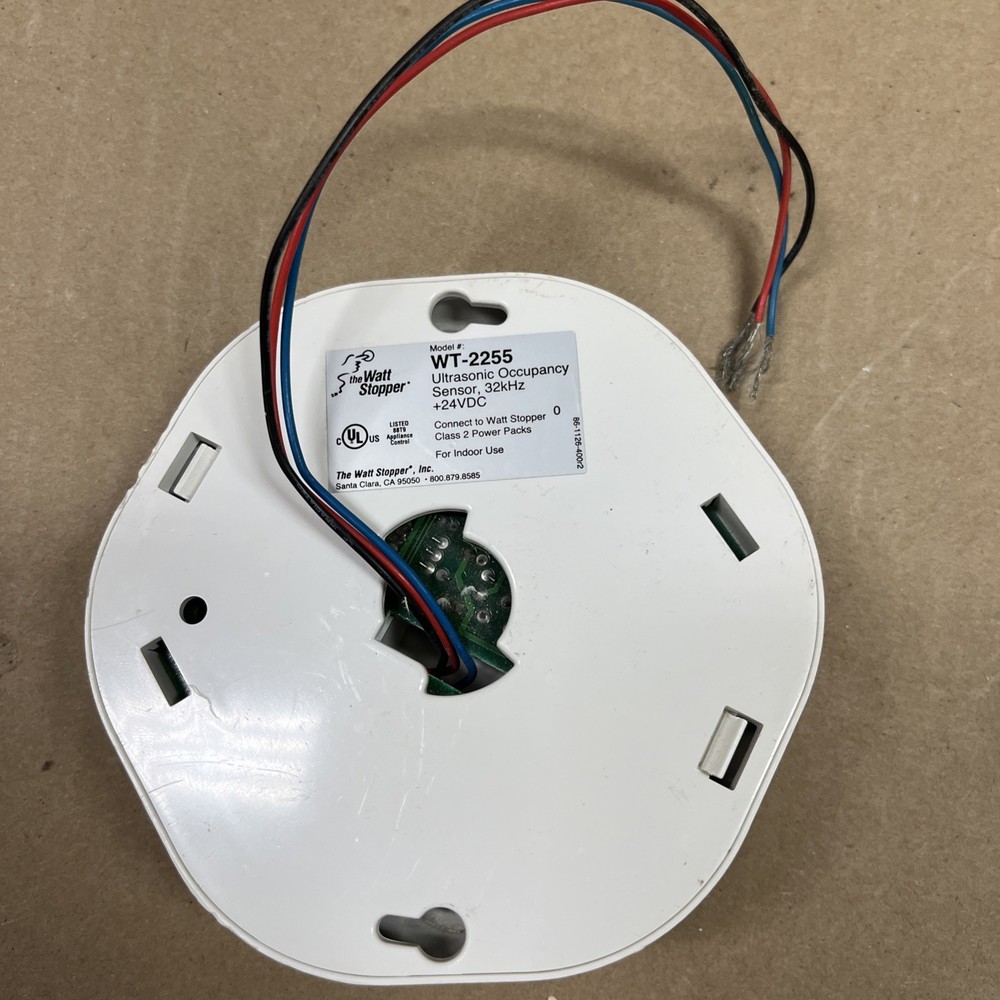 LEGRAND WATTSTOPPER WT-2255 ULTRASONIC CEILING OCCUPANCY SENSOR 24VDC