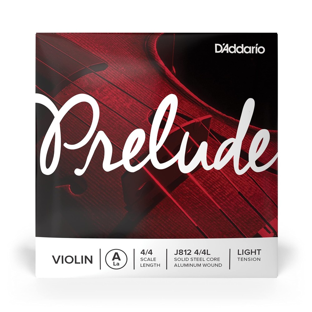 D'Addario Prelude Violin Strings Solid Steel Core Warm Tone Durable Student C...