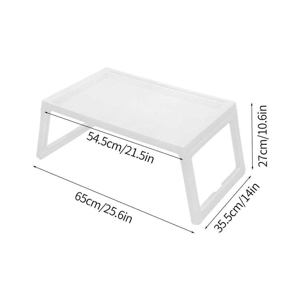 8pcs Folding TV Tray Portable Laptop Desk Adjustable Sofa Bed Side Dinner Table