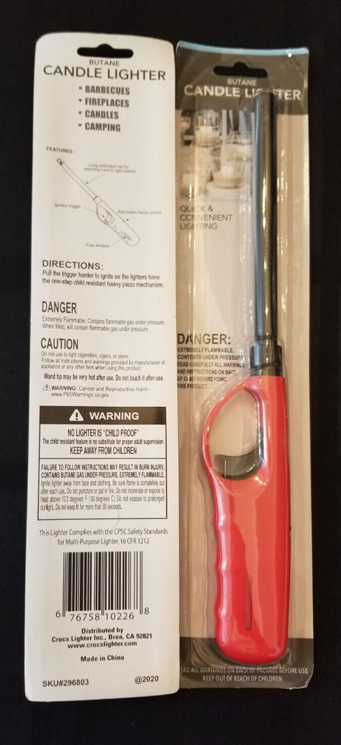 2 BBQ Grill Multi-Purpose Long Stem Lighters Fire Place Candles Lighter