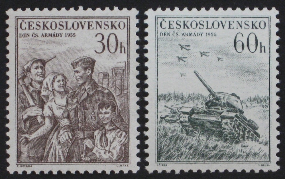 1955 Czechoslovakia 721-722 MNH