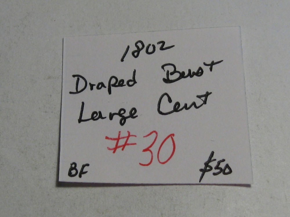 1802 Draped Bust Large Cent. #30