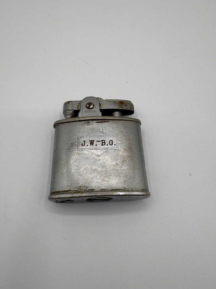 RONSON Lighter Vintage 1950s Engraved – Untested **see Description