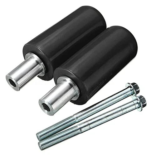 1 Pair Frame Sliders for Motorcycle Practical Anti Crash Protector() Black