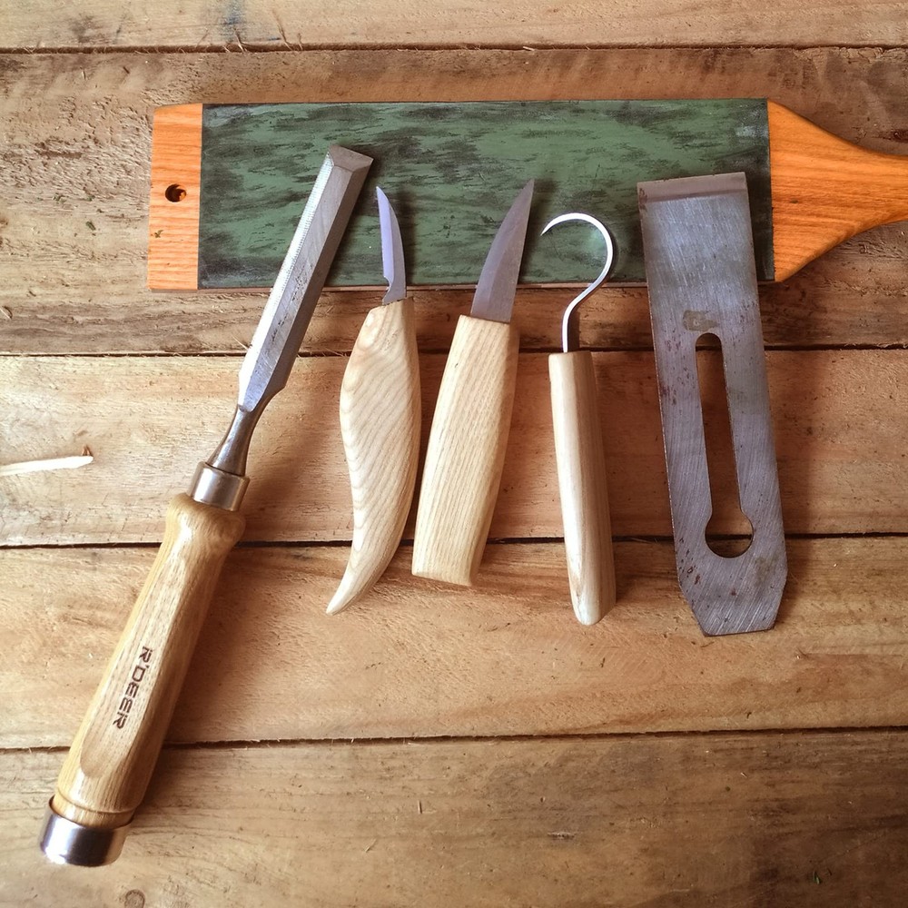 Leather Strop with Polishing Compound Knife Stropping Kit for Sharpening