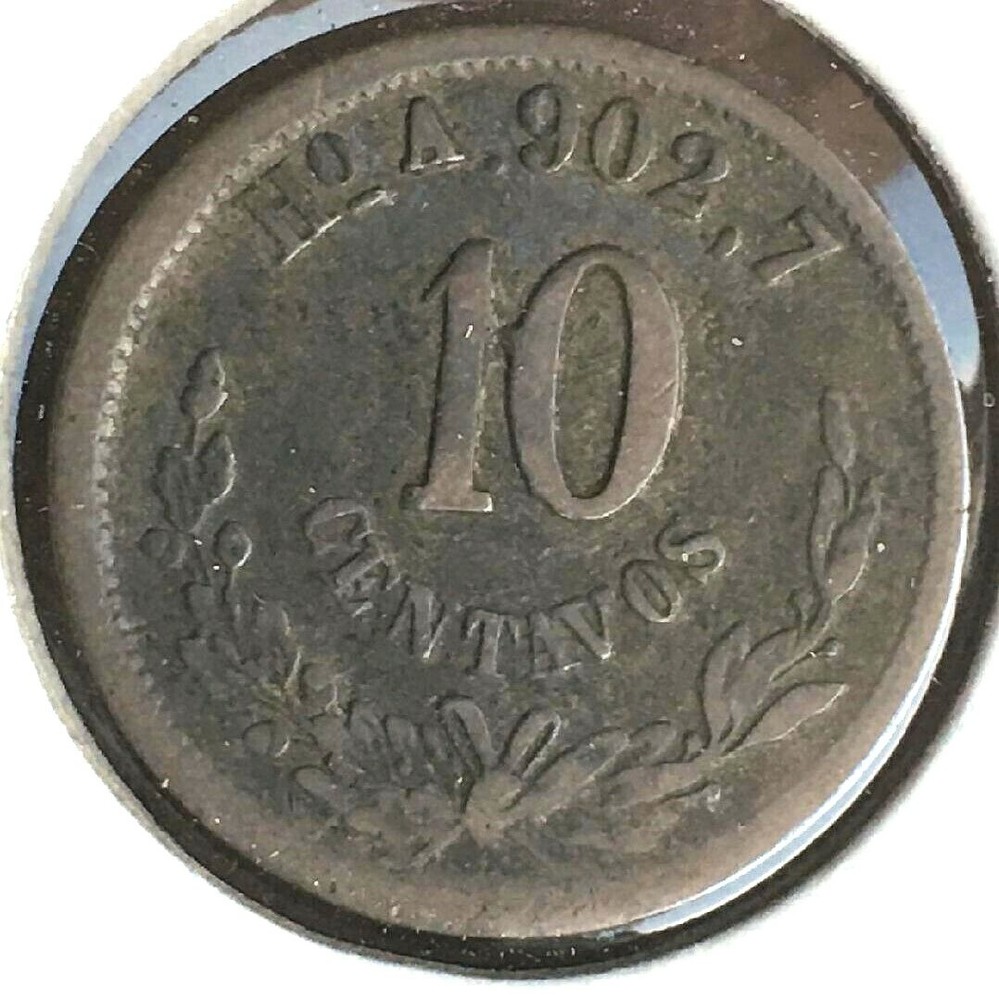 10 Centavos 1878 HoA Silver, possibly 8/7