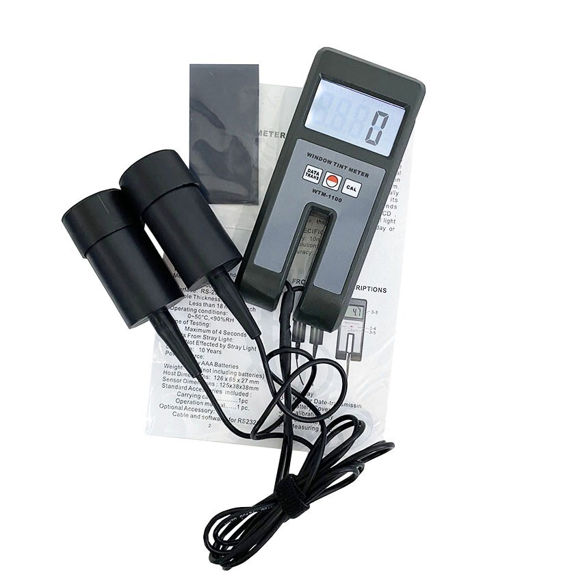 Window Tint Meter Light Transmittance Tester with Range 0%~100% Accuracy ±2%