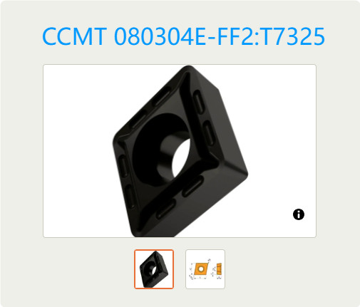 10      PCS       ORIGINAL        INSERTS       CCMT 080304E-FF2:T7325