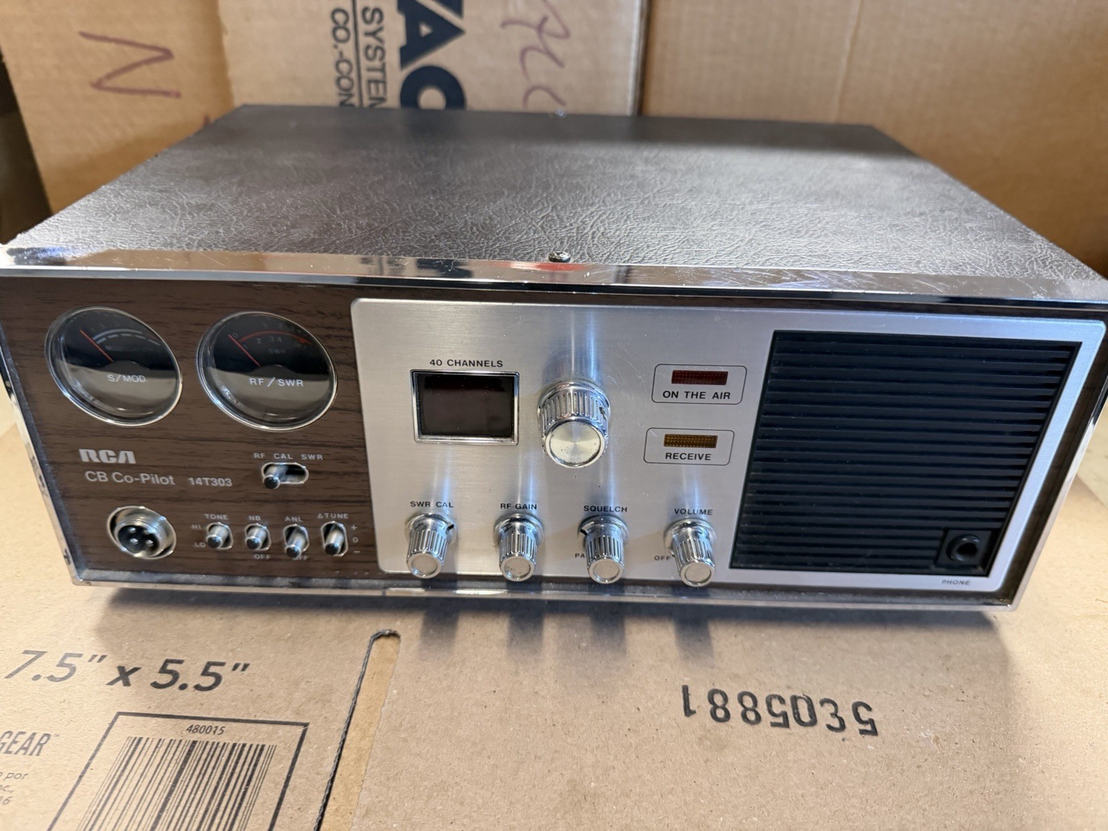 Vintage RCA Co-Pilot 14T303 40 Channel Base Station CB