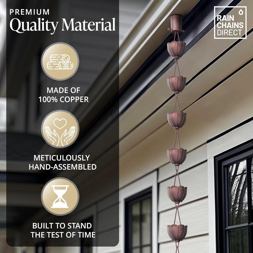 Rain Chains for Gutters