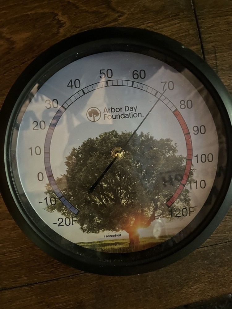 Arbor Day Foundation Outside/inside Wall Thermometer