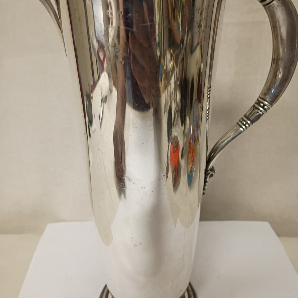 MODERNIST MCM SILVER PLATE TROPICAL MARTINI PITCHER INTERNATIONAL SILVER #8143