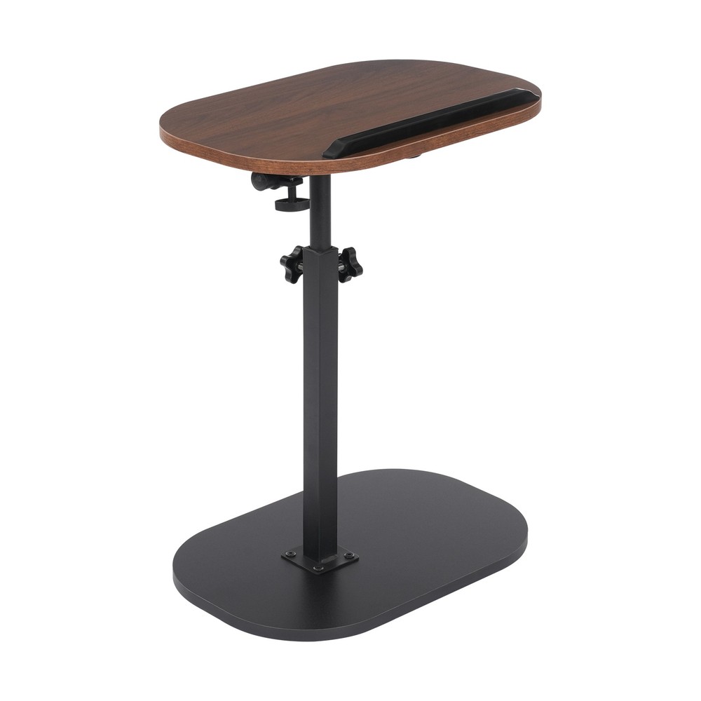 C-shaped Side Table Sofa Table for Living Room+Study Height Adjustable SideTable