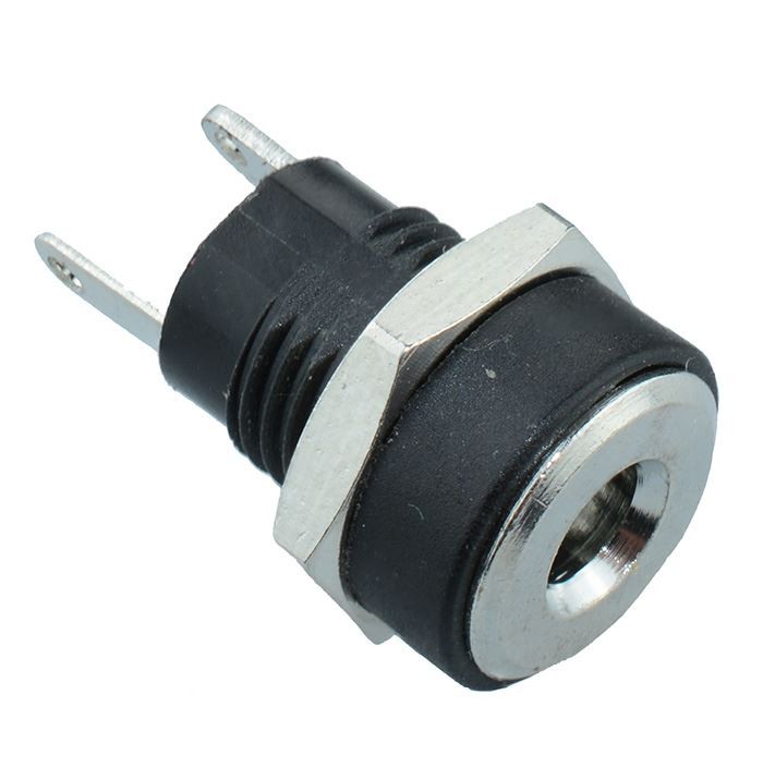 2 x 1.3mm x 3.5mm Panel Mount DC Power Socket