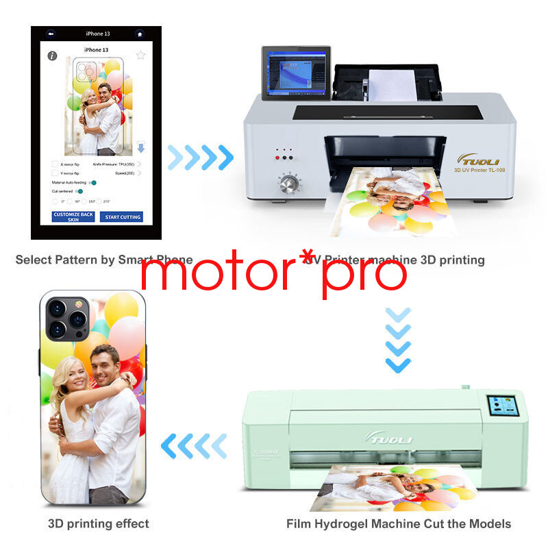 Mini Small A4 UV Flatbed Printer inkjet UV 3D Printer Phone Back Sticker Case