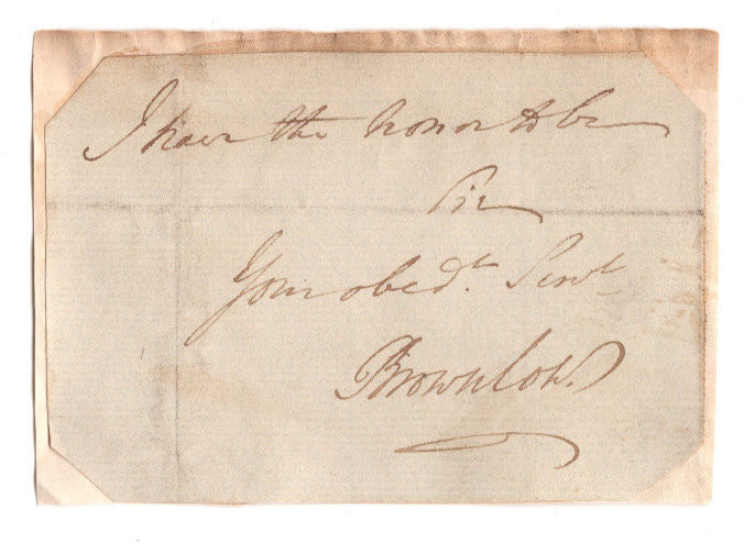 John Cust 1st Earl Brownlow 1779-1853 Signed Clip Autographed British Politician