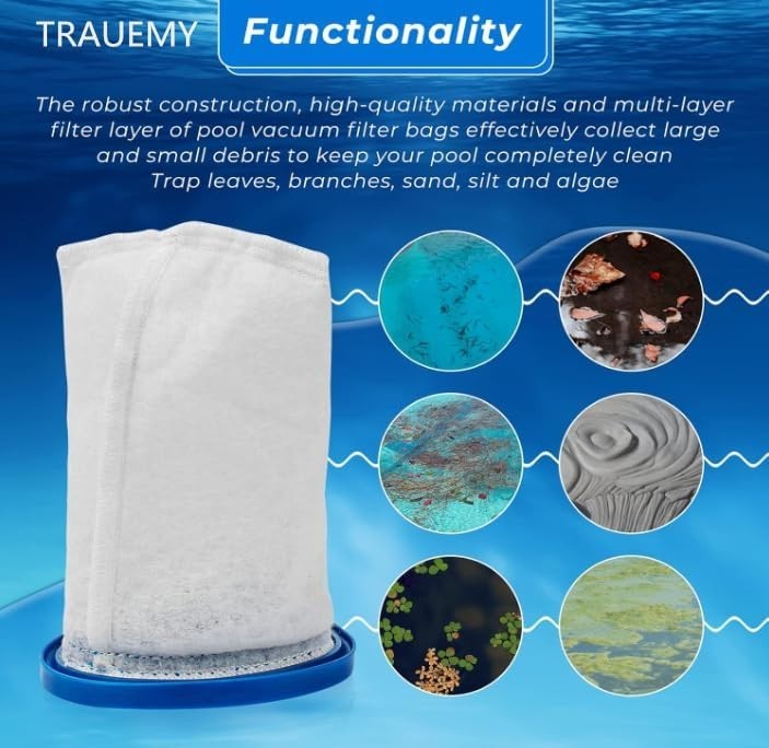 High Performance Filter Bag for Pool Blaster Compatible with Multiple Models
