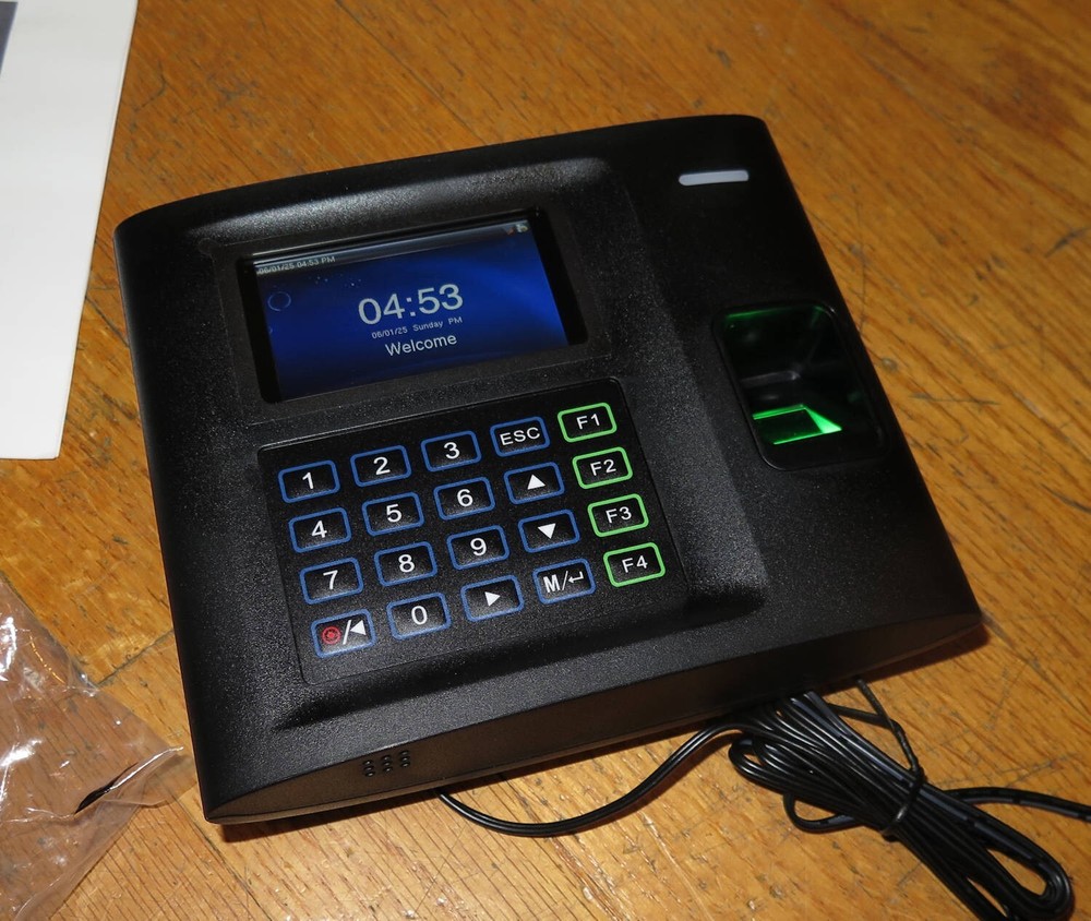 Shift2Work US15C Fingerprint/Badge Card Combo Time Clock Reader