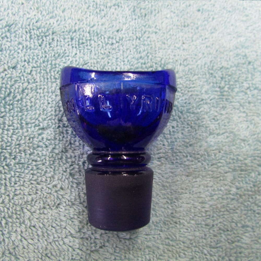 Wyeth Collyrium Glass Eye Cup & Bottle Stopper