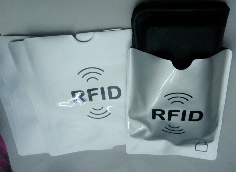 6-RFID [ LARGE SIZE] pass board Blocking Card [4''x5-1/2'']  Protector..#03