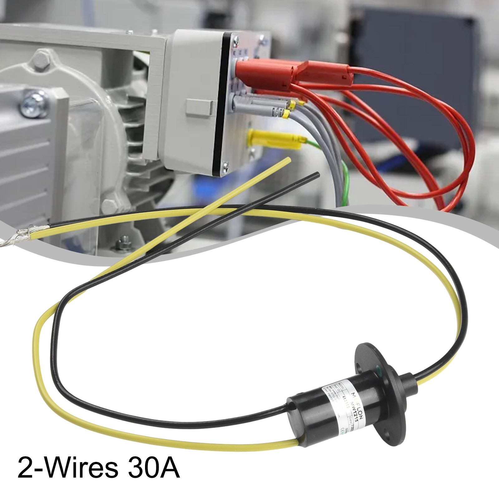 2-Wires 30A✅Electrical Slip Ring Collector Ring Wind Turbine Generator Slip Ring