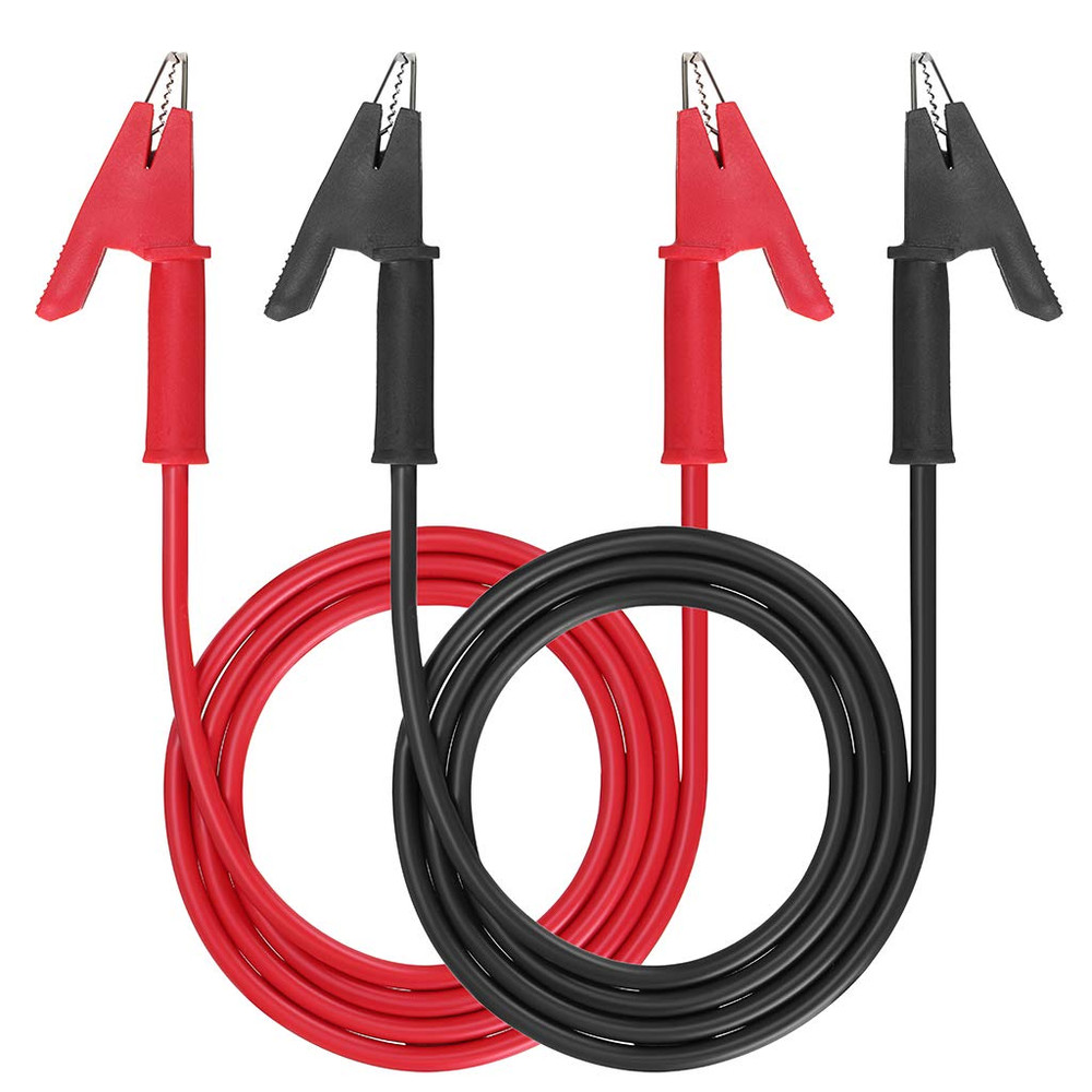 Dual Ended Crocodile Alligator Clips15A Test Lead Wire Cable with Insulators Cli